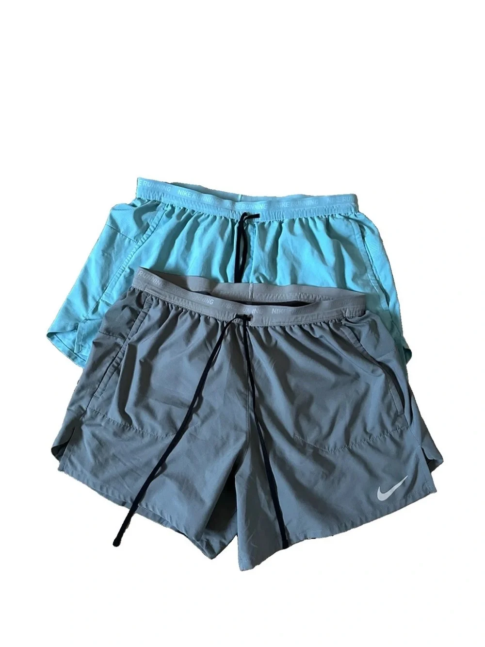 [Lot Of 2] Nike Stride 2 in 1 Running Shorts Men L Teal Blue 7